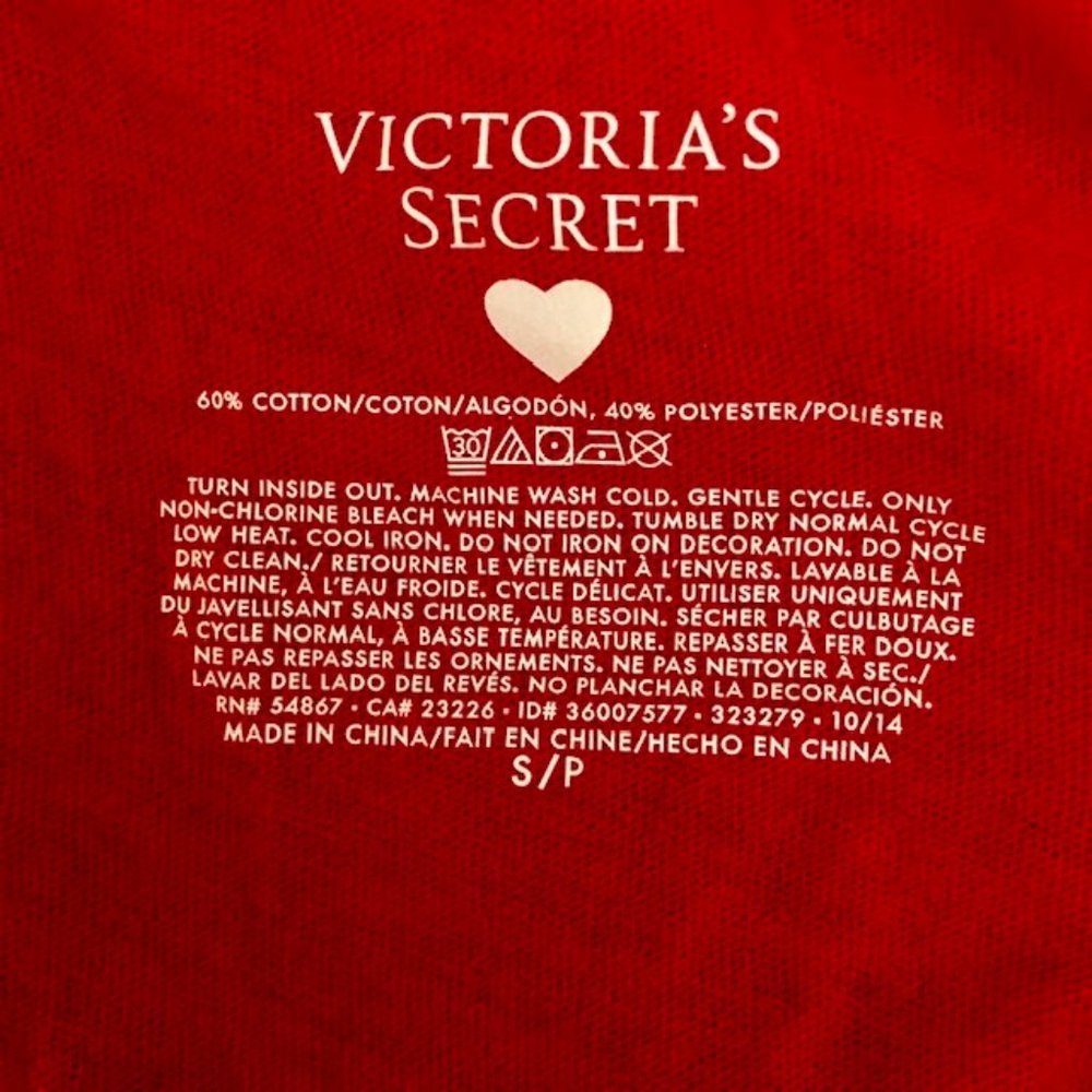 Victoria's Secret Sassy Nightshirt - "I Do Naughty Nicely" - Red/White - S - Picture 4 of 5
